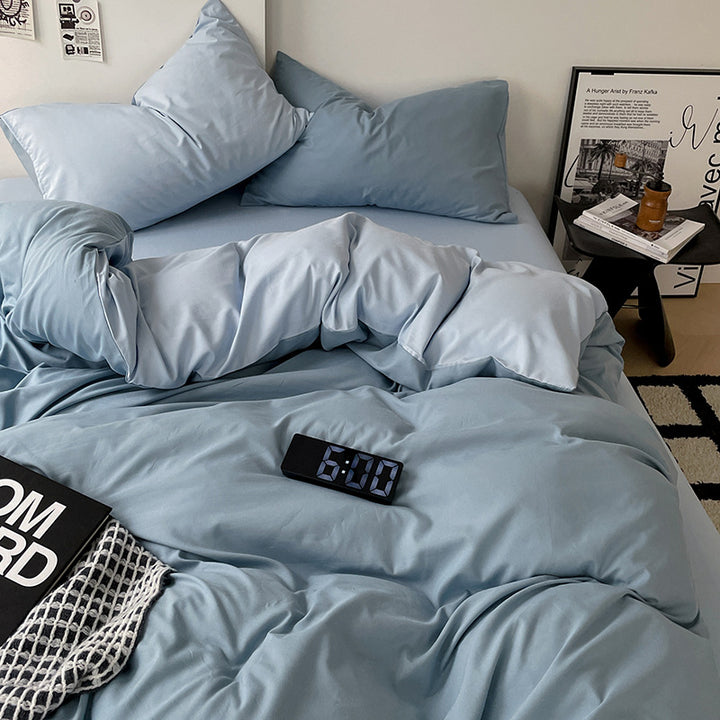 Checked Pattern Duvet Cover Set