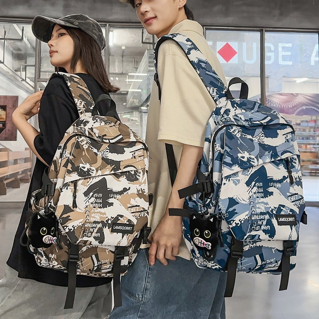 Graffiti Print Casual Backpack Stornfield