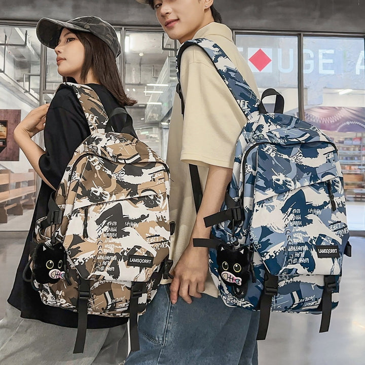 Graffiti Print Casual Backpack Stornfield