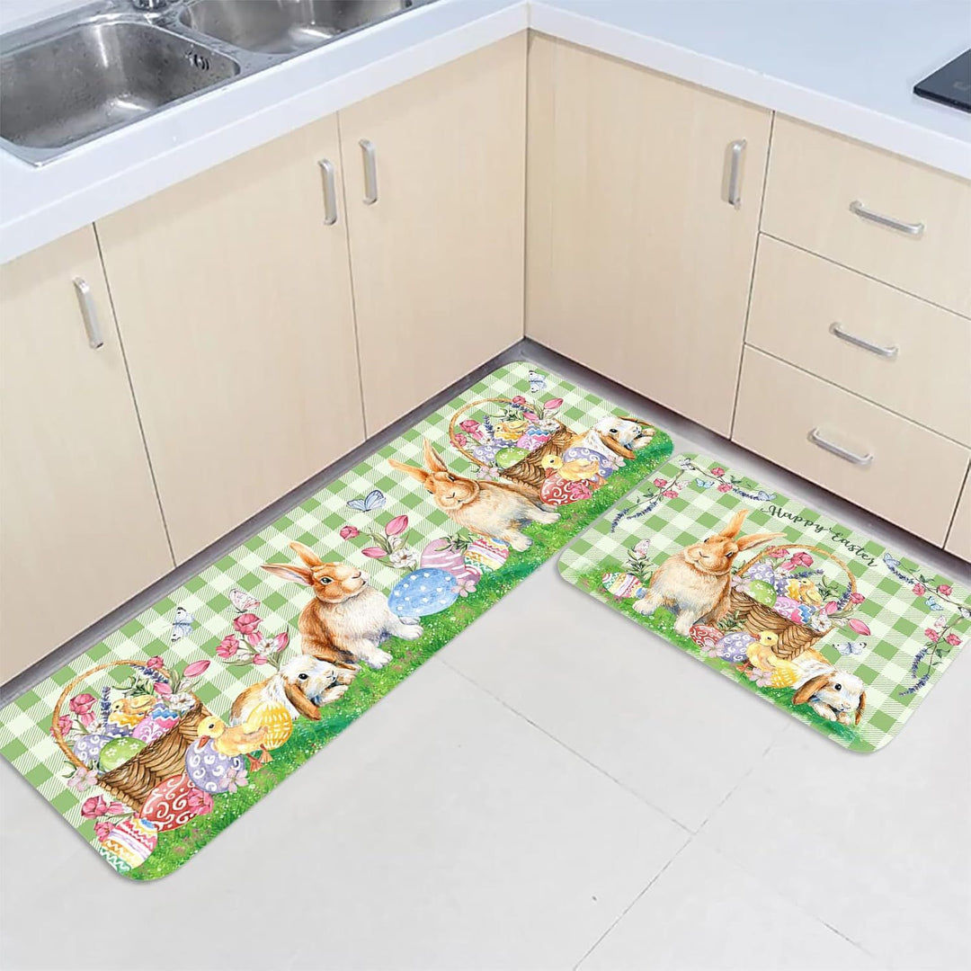 Children's Easter-Themed Kitchen Floor Mat Stornfield