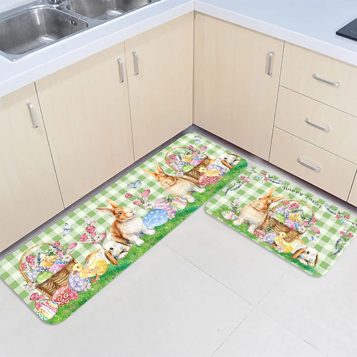 Children's Easter-Themed Kitchen Floor Mat Stornfield
