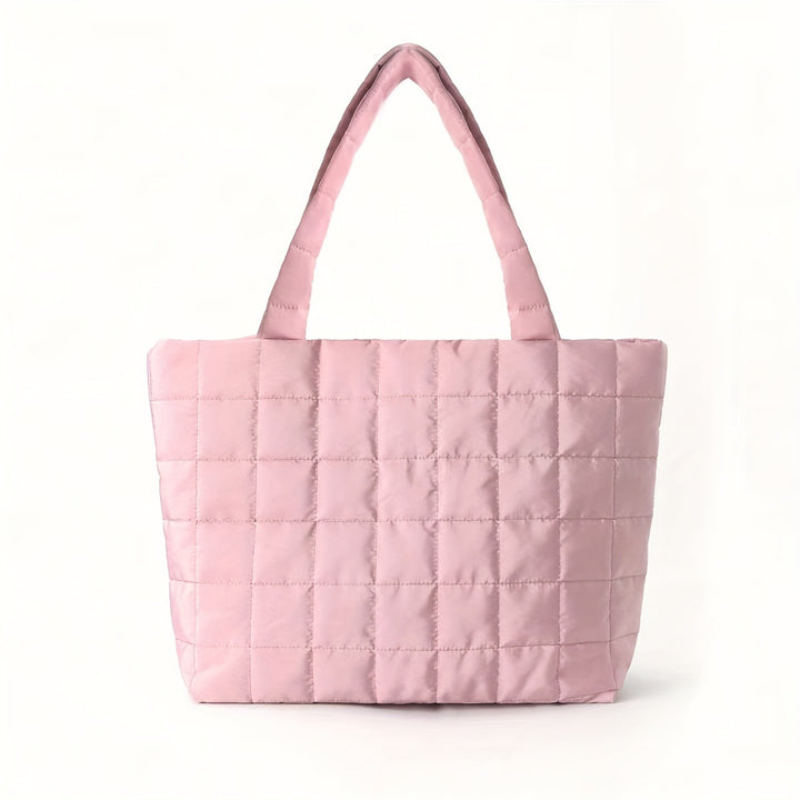 Square-shaped tote bag with padded design Stornfield