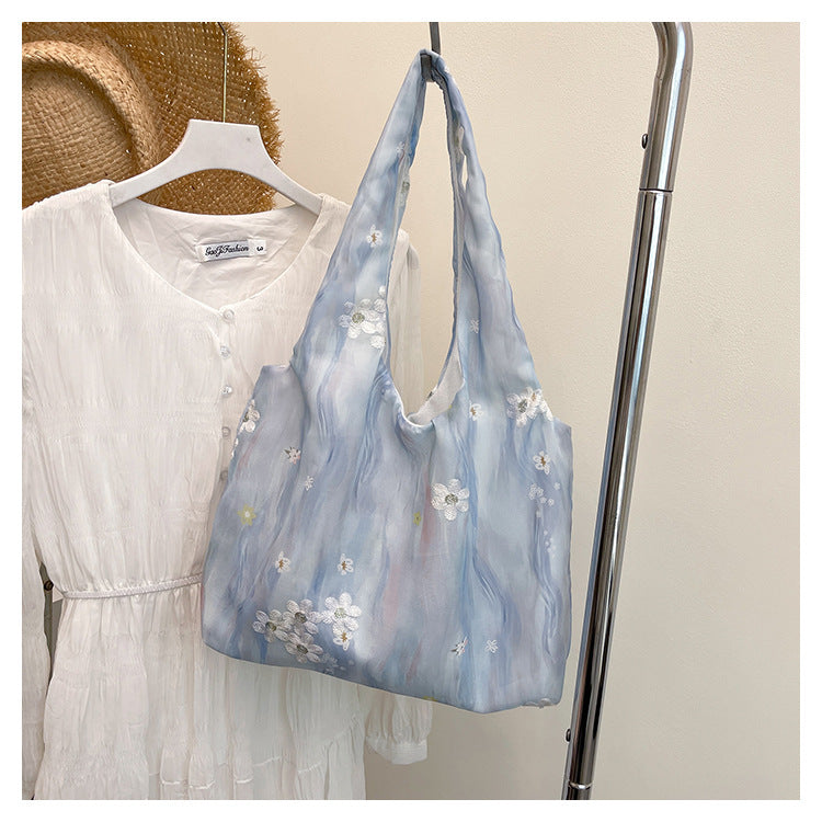 Elegant Floral Printed Shoulder Tote Bag Stornfield