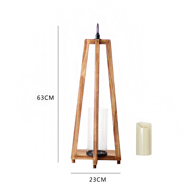 Stylish lantern made of wood Stornfield