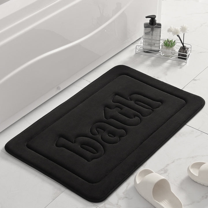Plush Textured Bath Mat