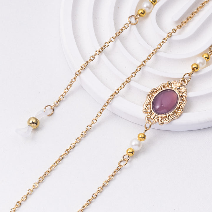 Elegant Eyewear Chain with Decorative Gemstones Stornfield