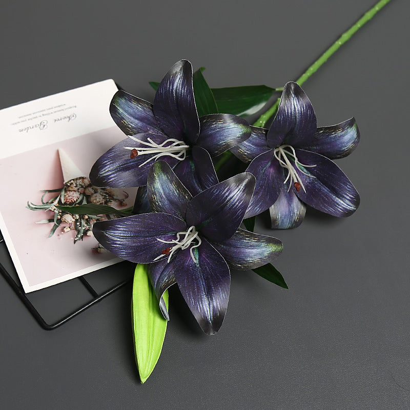 Lifelike Artificial Lily Bouquet