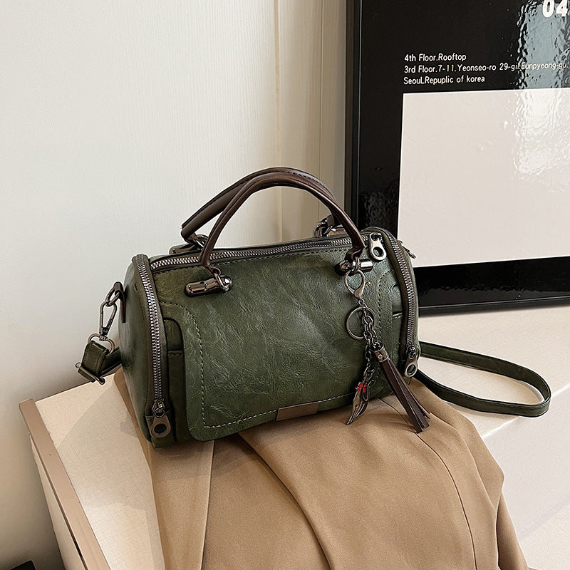 Leather Handheld Satchel