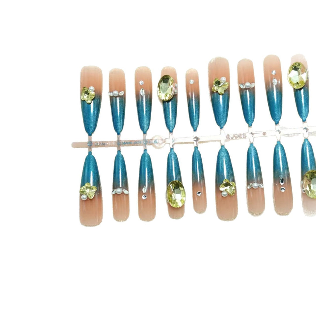 Artificial Nails in Elegant Stiletto Style with Sparkling Accents Stornfield