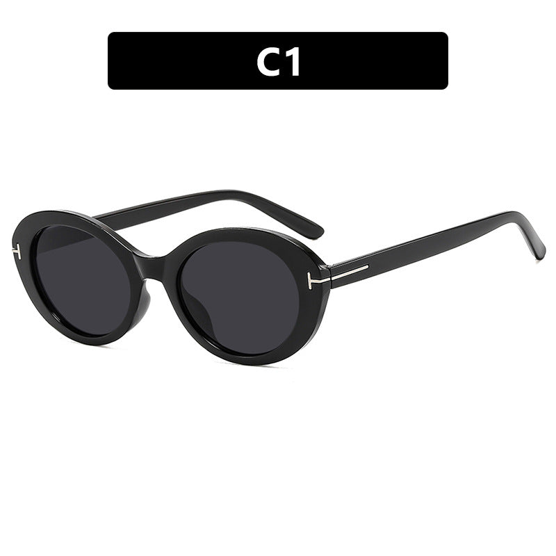 Ladies fashionable sunglasses with innovative oval frame and UV protection Stornfield