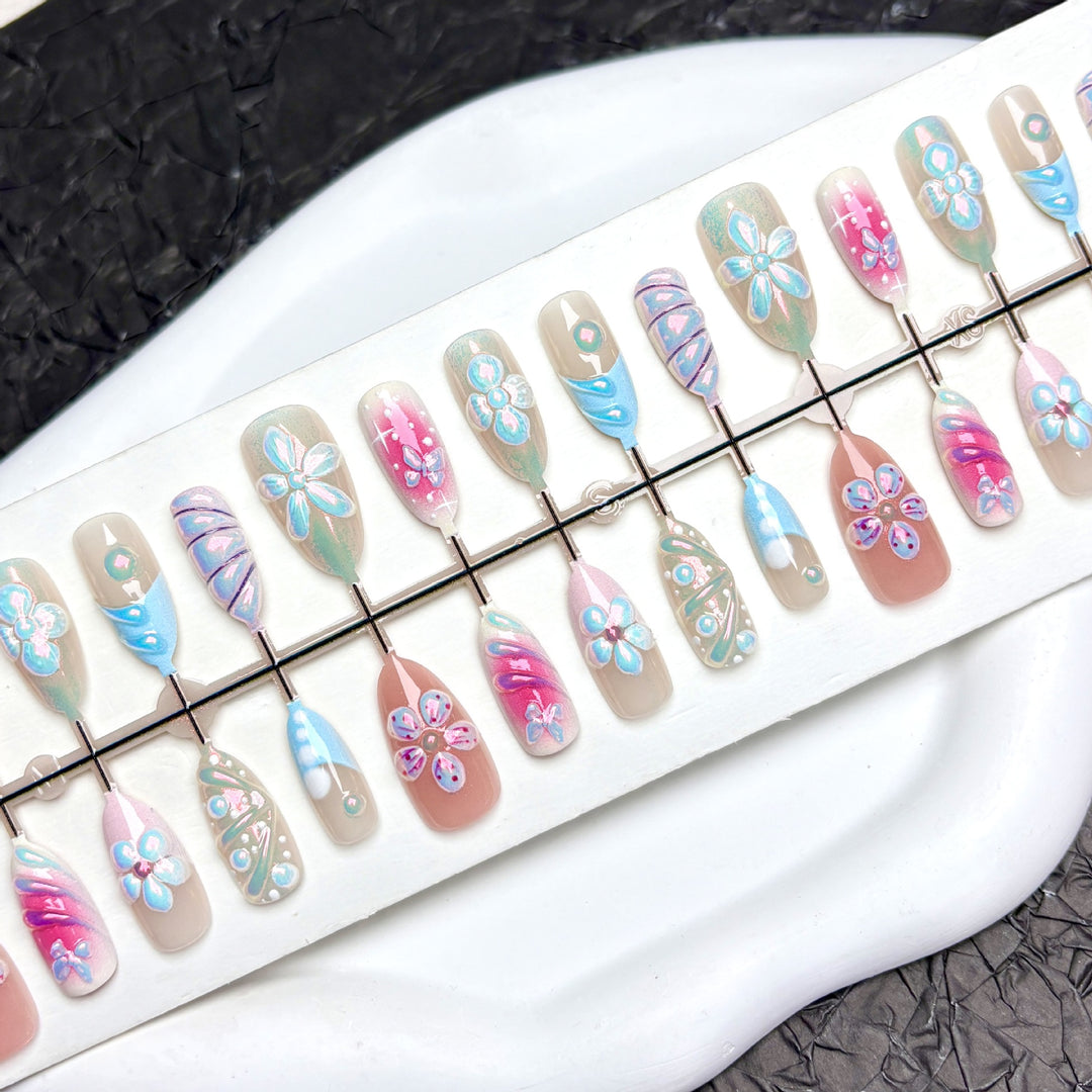 Elegant Ombre Art Press-On Nails