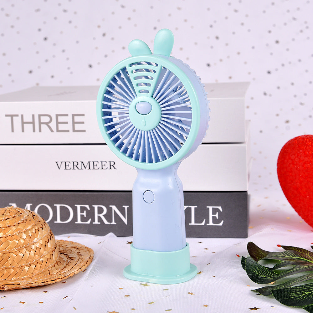 Portable Bunny-Themed Handheld Fan Stornfield