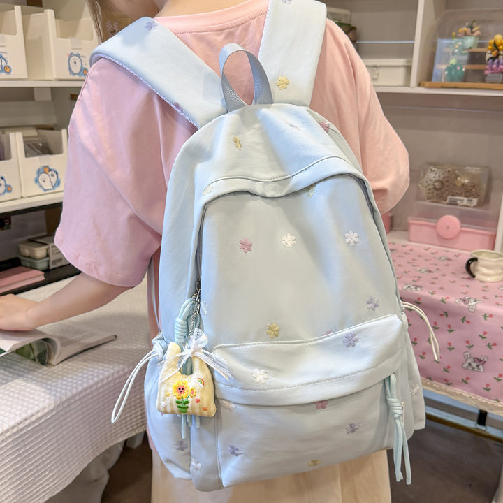 Embroidered Floral Print Backpack Stornfield