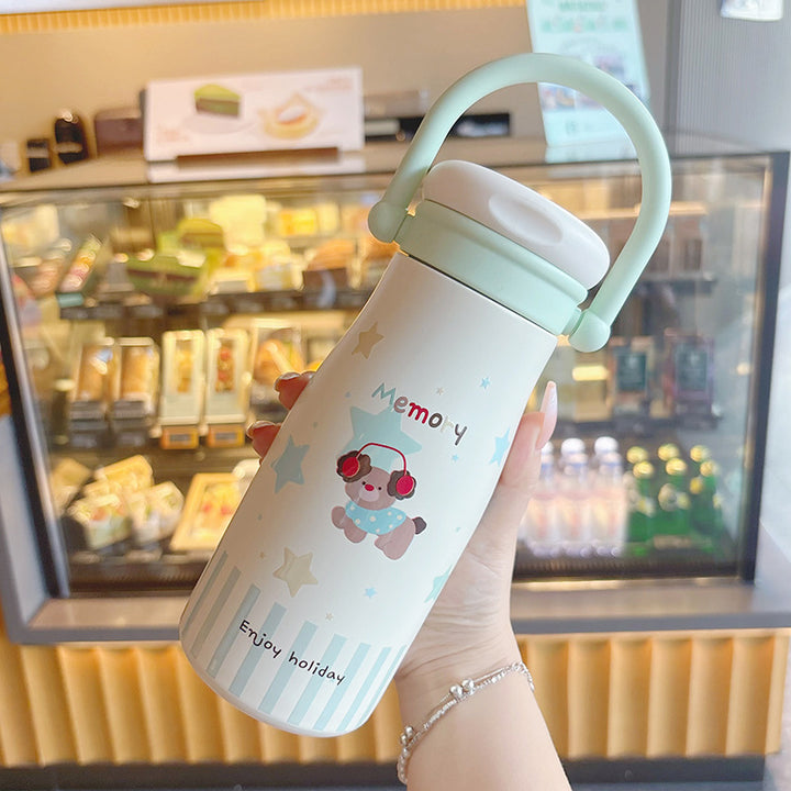 Women's Insulated Drinking Bottle with Safe Closure and Practical Carry Handle Stornfield