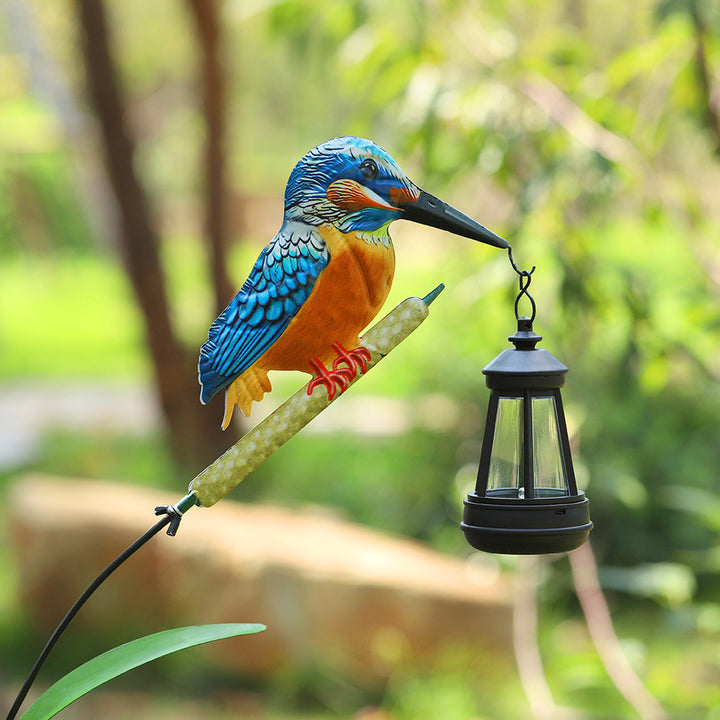 Decorative Solar Flamingo Garden Stake Lamp With Adjustable Metal Arm And Integrated LED Stornfield