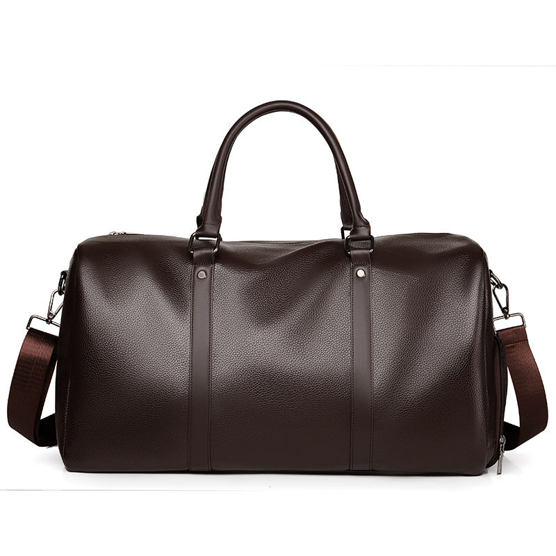 Premium Leather Travel Duffle Stornfield