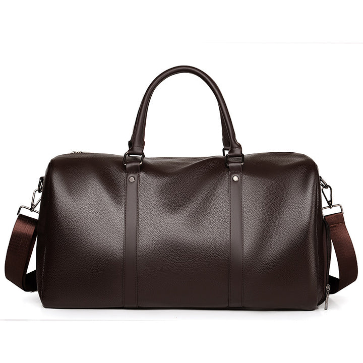 Premium Leather Travel Duffle Stornfield