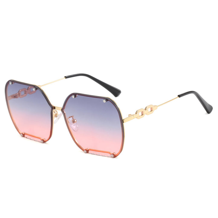 Women's elegant hexagonal designer sunglasses with luxurious accents Stornfield