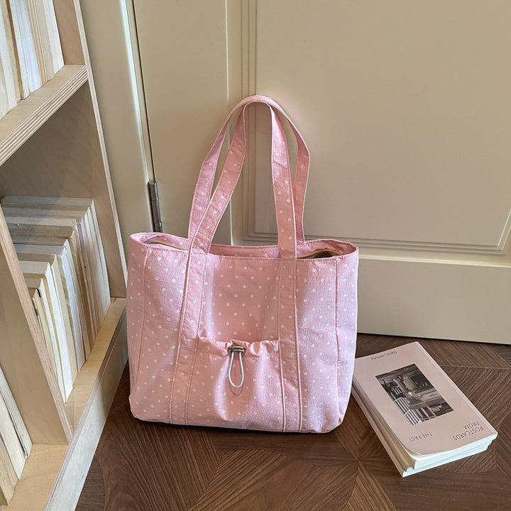 Versatile Polka Dot Tote Bag