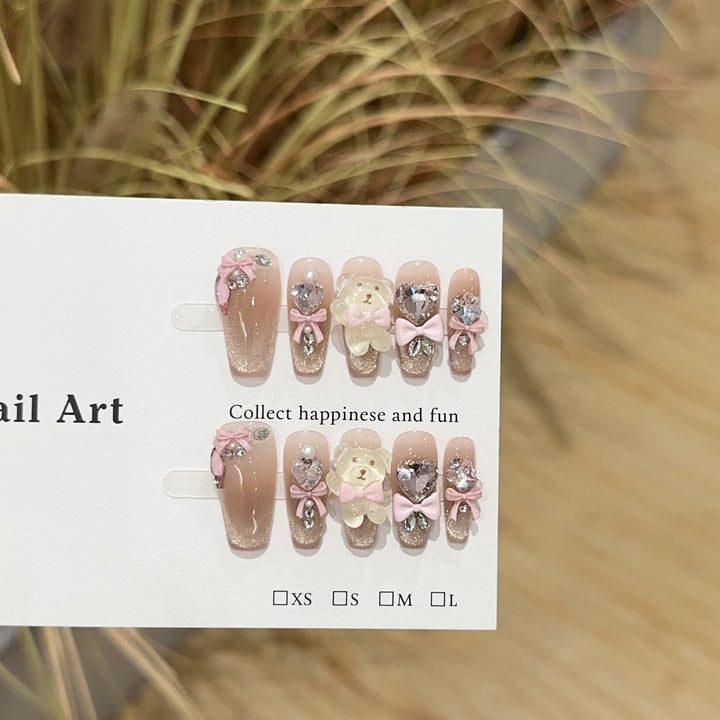 Cute Themed Press-On Nail Set