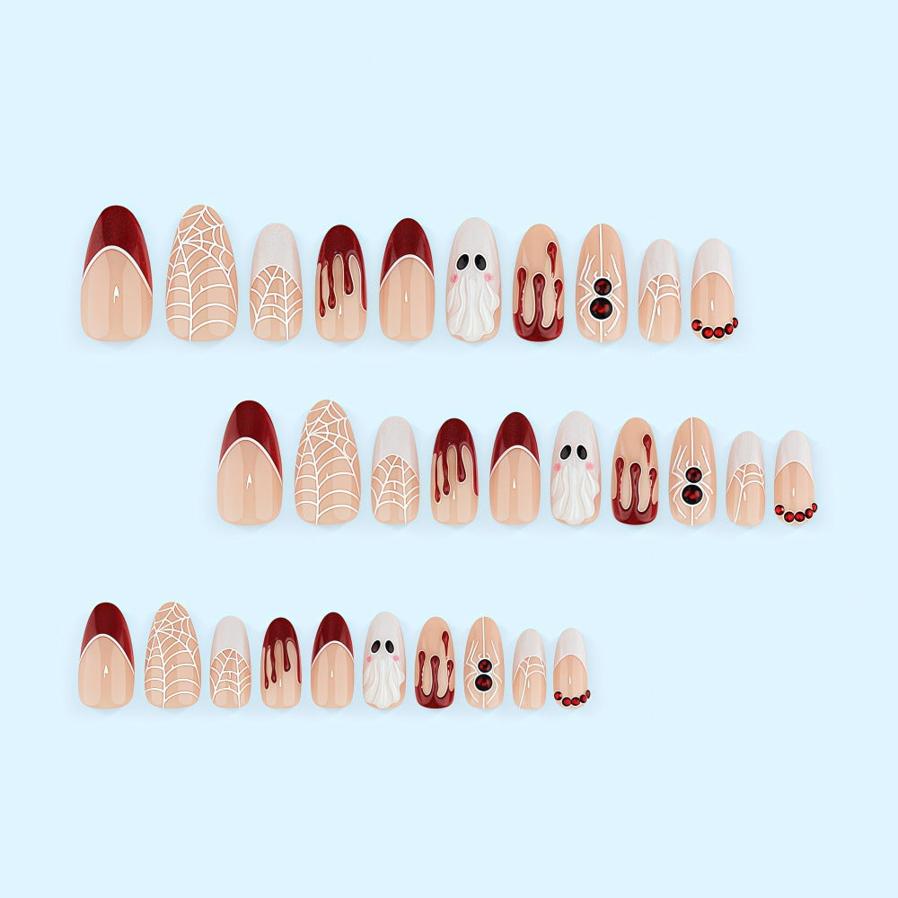 Halloween Artificial Nails with Creepy Design Stornfield