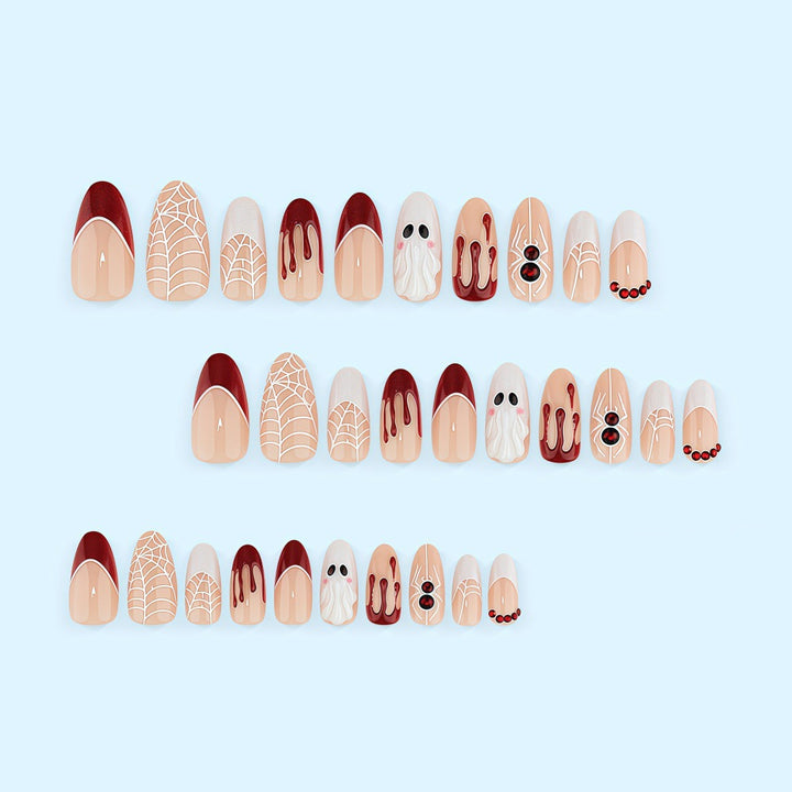 Halloween Artificial Nails with Creepy Design Stornfield