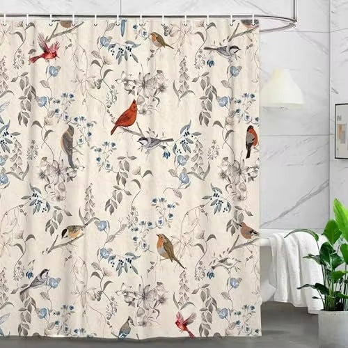 Floral Embossed Shower Curtain Stornfield