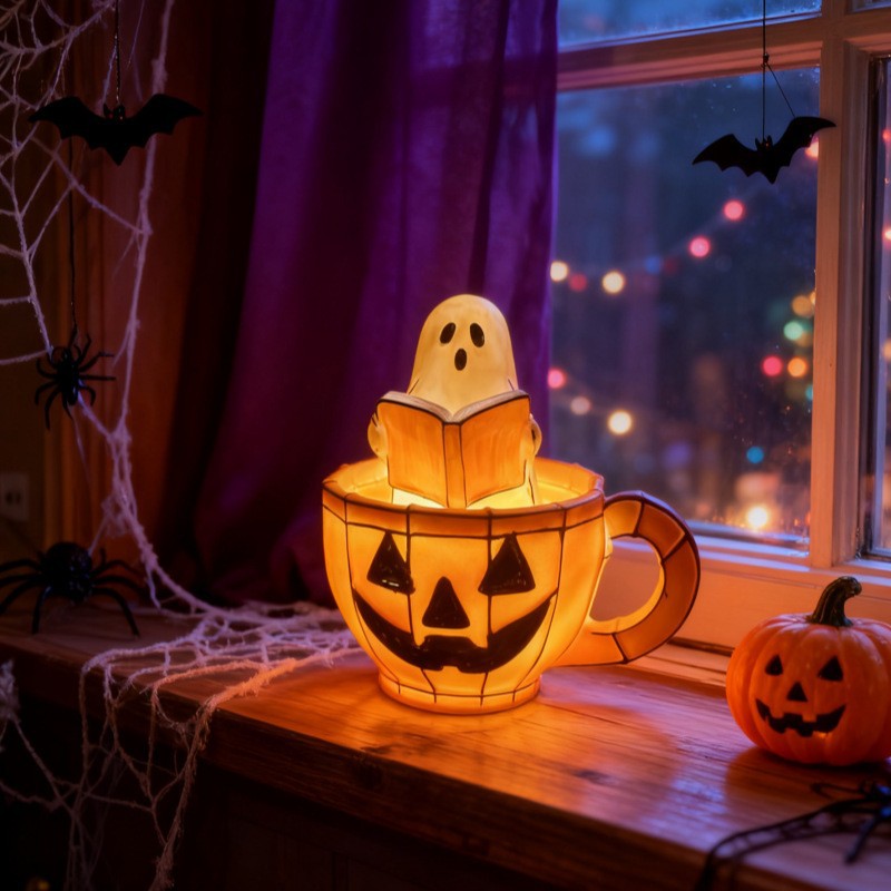 Decorative Halloween Ghost Reading Lamp Stornfield