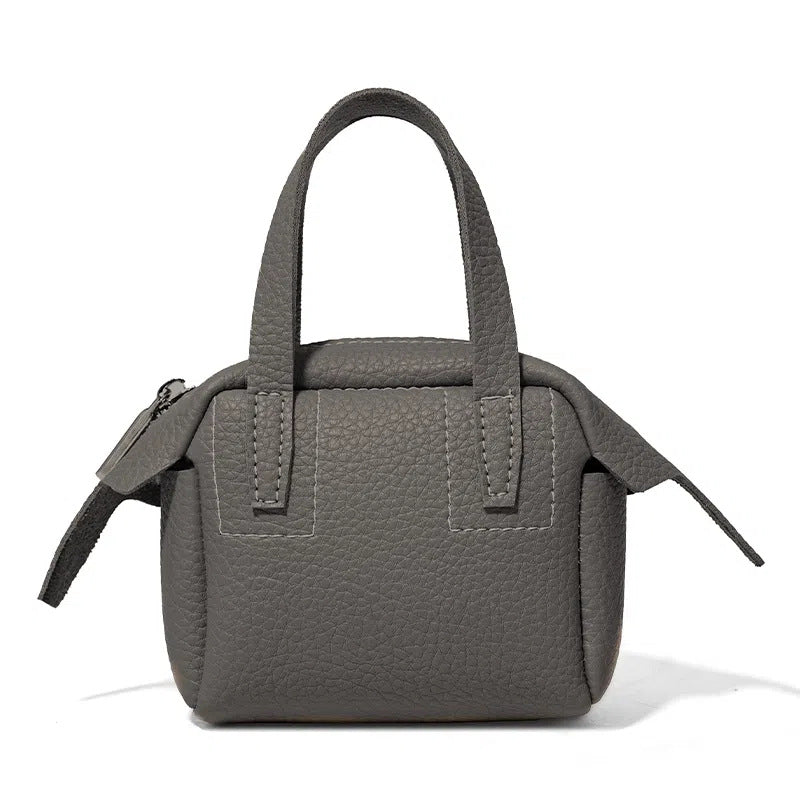 Compact Textured Handheld Satchel Stornfield