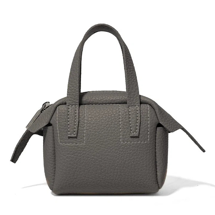 Compact Textured Handheld Satchel Stornfield