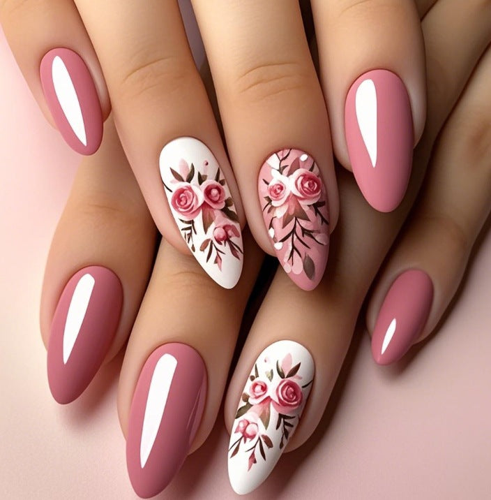 Elegant Floral Nail Art Design Stornfield