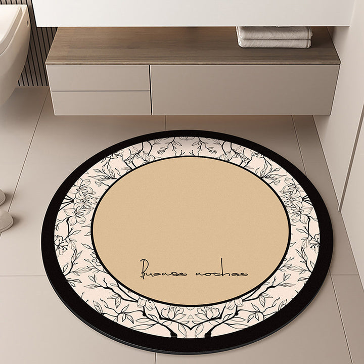 Moon-Themed Round Area Rug