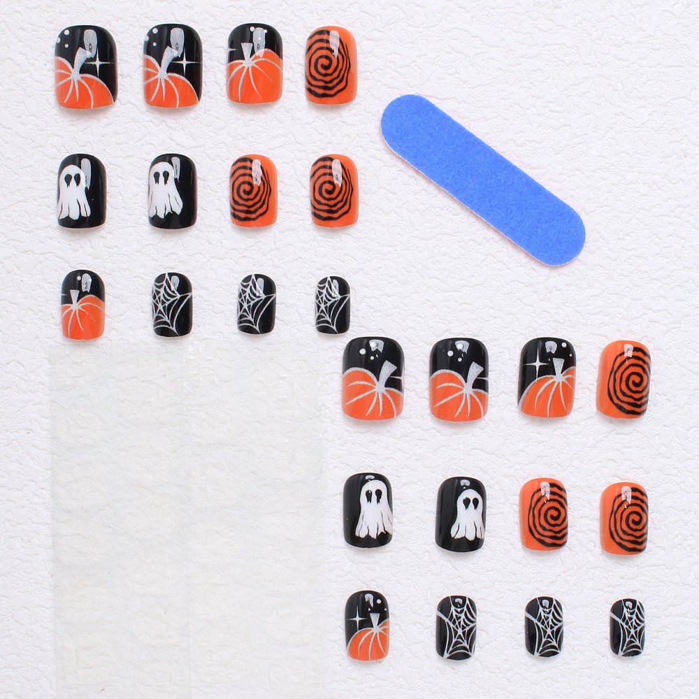 Acrylic nail set with creative Halloween designs Stornfield