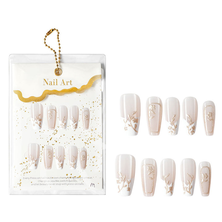 Floral Design Press-On Nail Set Stornfield
