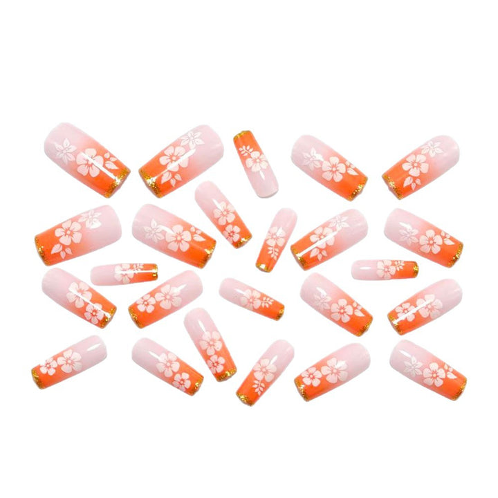 High-quality artificial nails with floral accents Stornfield