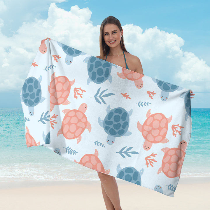 Beach towel with maritime star design Stornfield