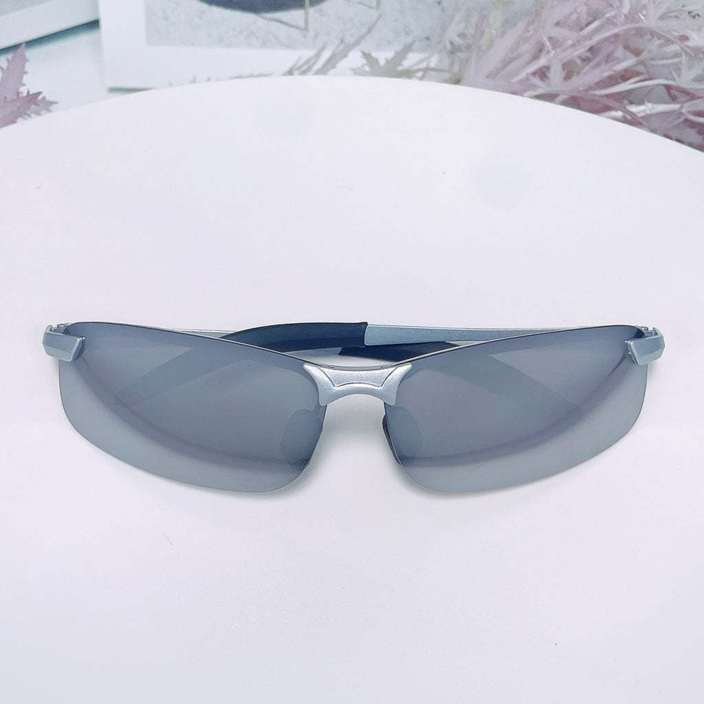 Men's sporty sunglasses with polarized lenses and flexible frame Stornfield