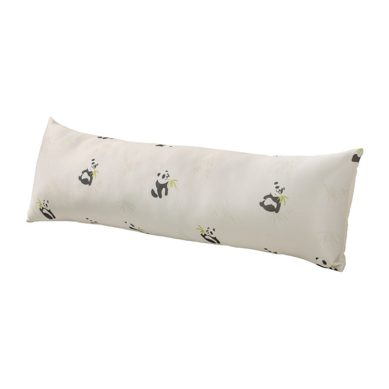 ergonomic extra-long body pillow with memory foam and panda motif cover Stornfield