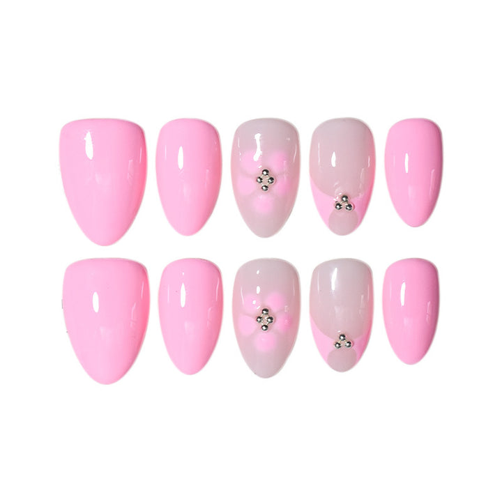 Elegant Floral Press-On Nail Set Stornfield