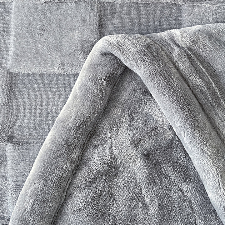 Textured Patchwork Fleece Blanket Stornfield