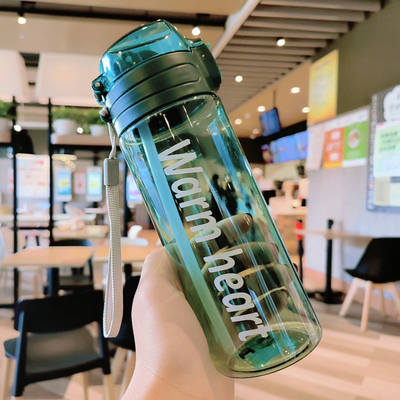 Women Transparent Water Bottle with Ergonomic Lid Stornfield