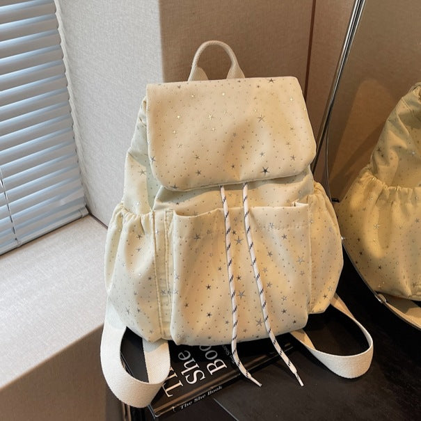 Star-Patterned Casual Drawstring Backpack Stornfield