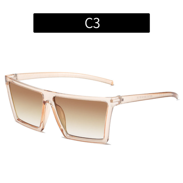 Bold Rectangle Frame Sunglasses
