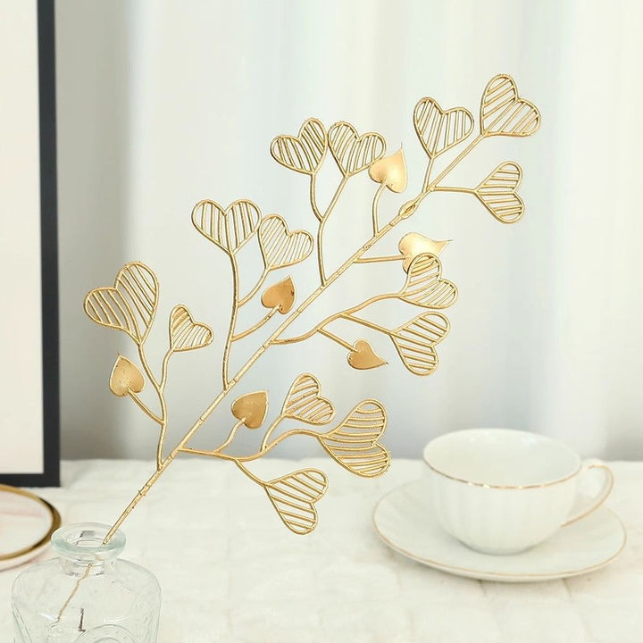 Decorative artificial flower branch with delicate details