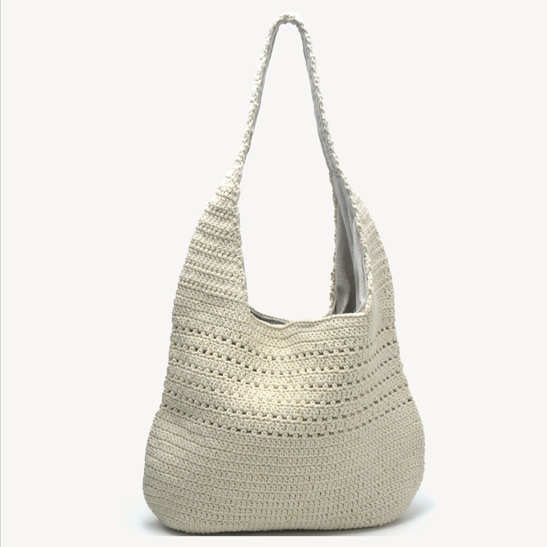 Handmade macrame shoulder bag with ergonomic shoulder strap Stornfield