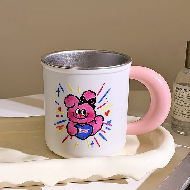 Ceramic mug with playful animal design Stornfield