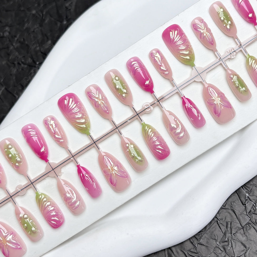 Elegant Ombre Art Press-On Nails