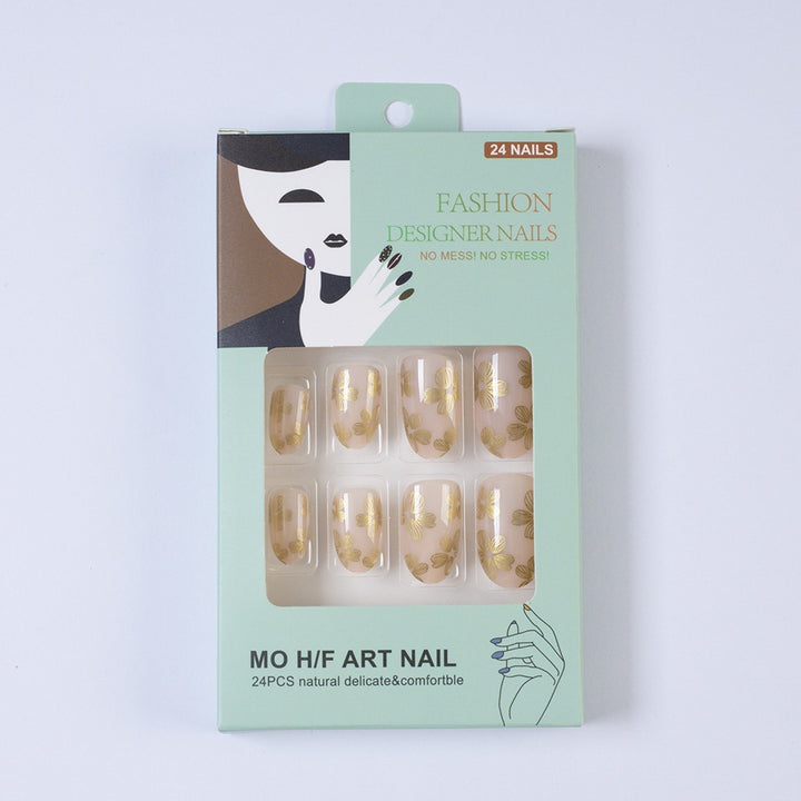 Artificial nails with elegant floral pattern Stornfield