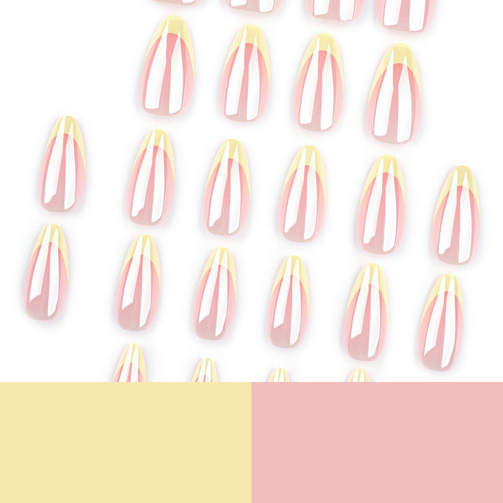 Artful Nail Extensions with Shimmering Ombre Effect Stornfield