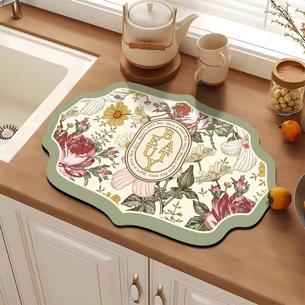 Elegant Decorative Kitchen Mat Stornfield